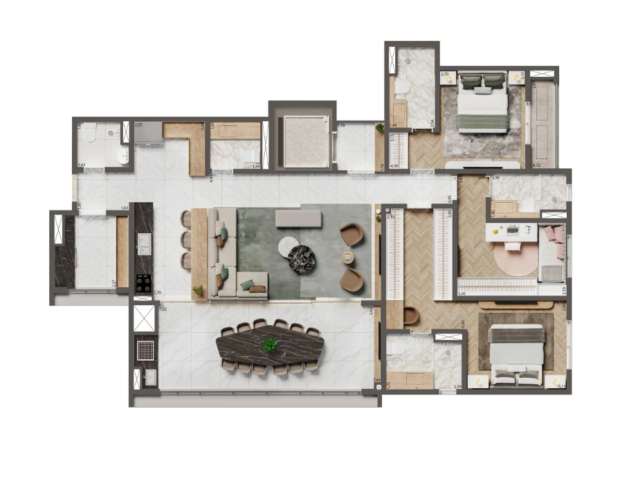 Home Boutique By Living Ipiranga: 3 dorm 137m²