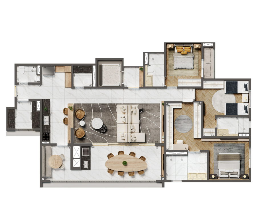 Home Boutique By Living Ipiranga: 3 dorm 156m²