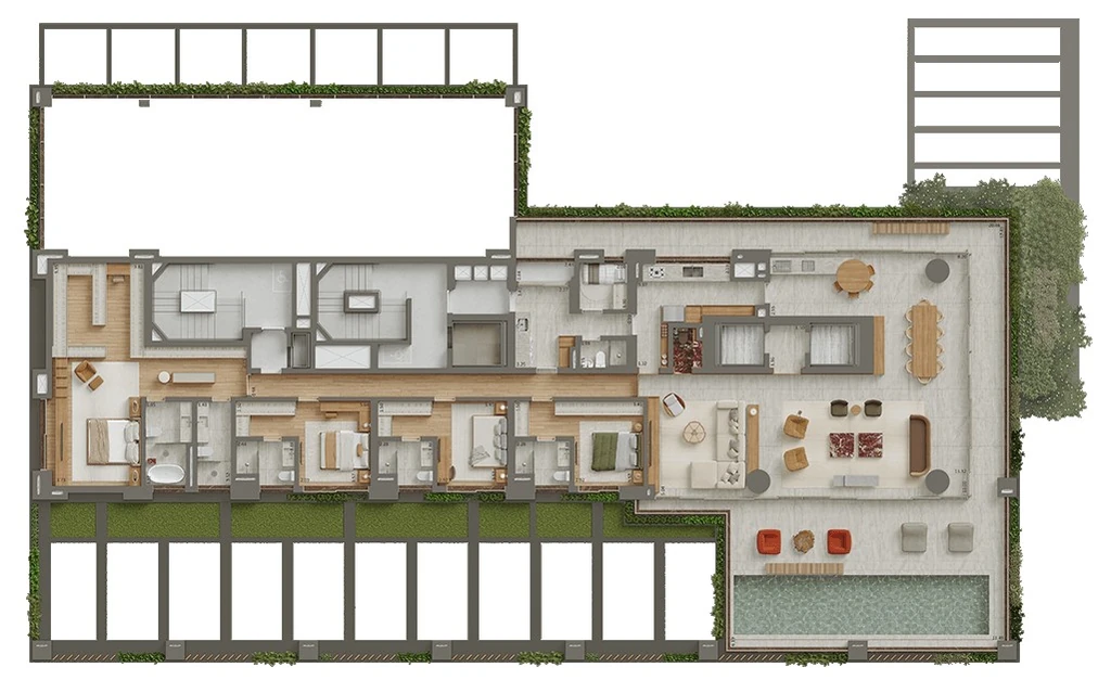 Horácio Lafer Autoria: 4 dorm 474m² garden