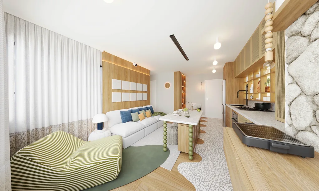 Horizonte Jardim: Living