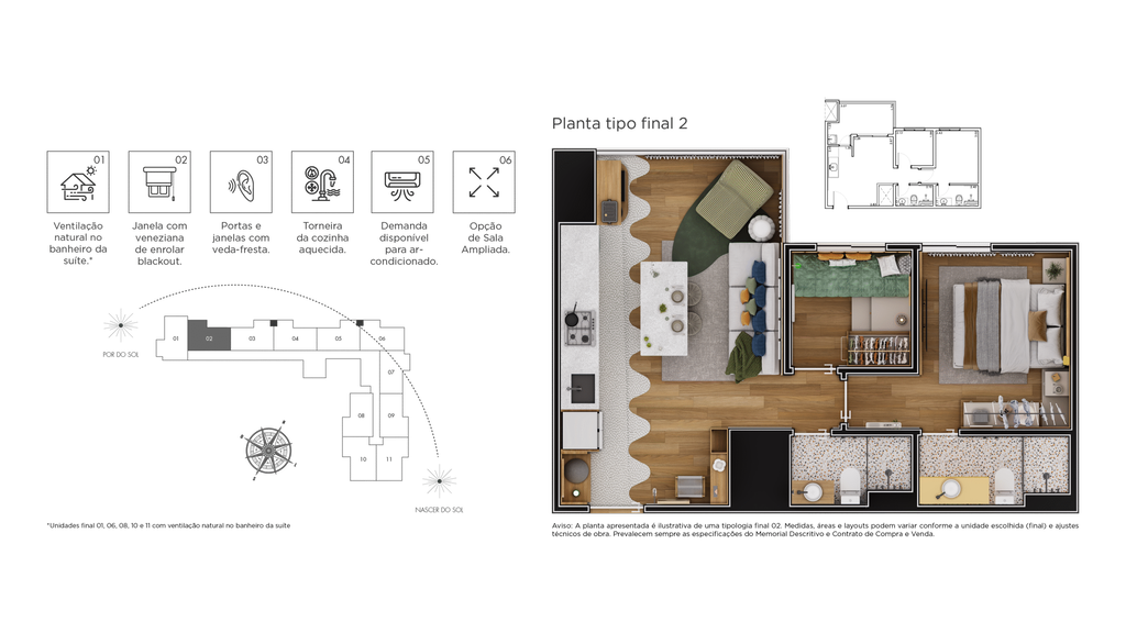 Horizonte Jardim: 2 dorm 44m²