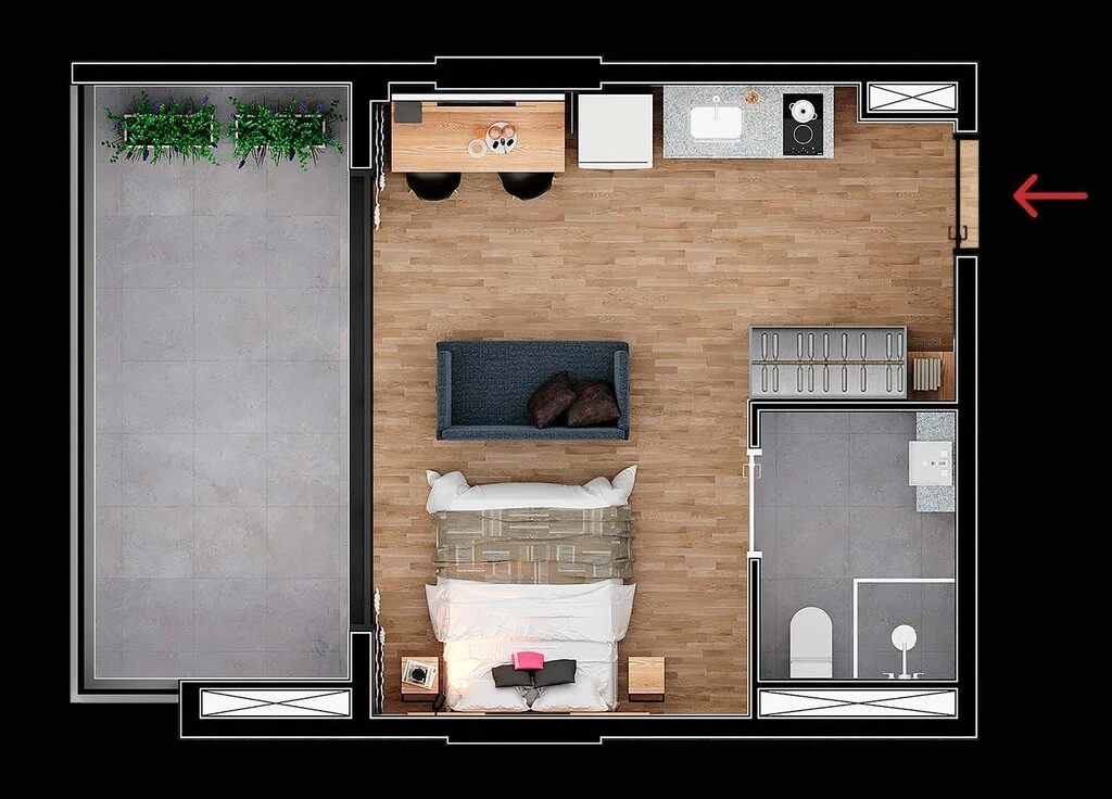 Housi Brooklin: 1 dorm 39m² studio