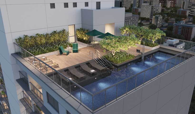 Hub Brooklin by EZ: Terraço