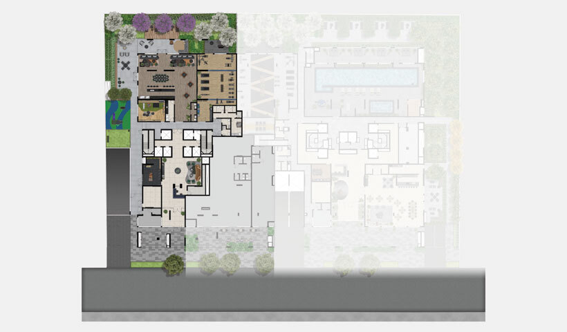 Hub Brooklin by EZ: Pavimento térreo