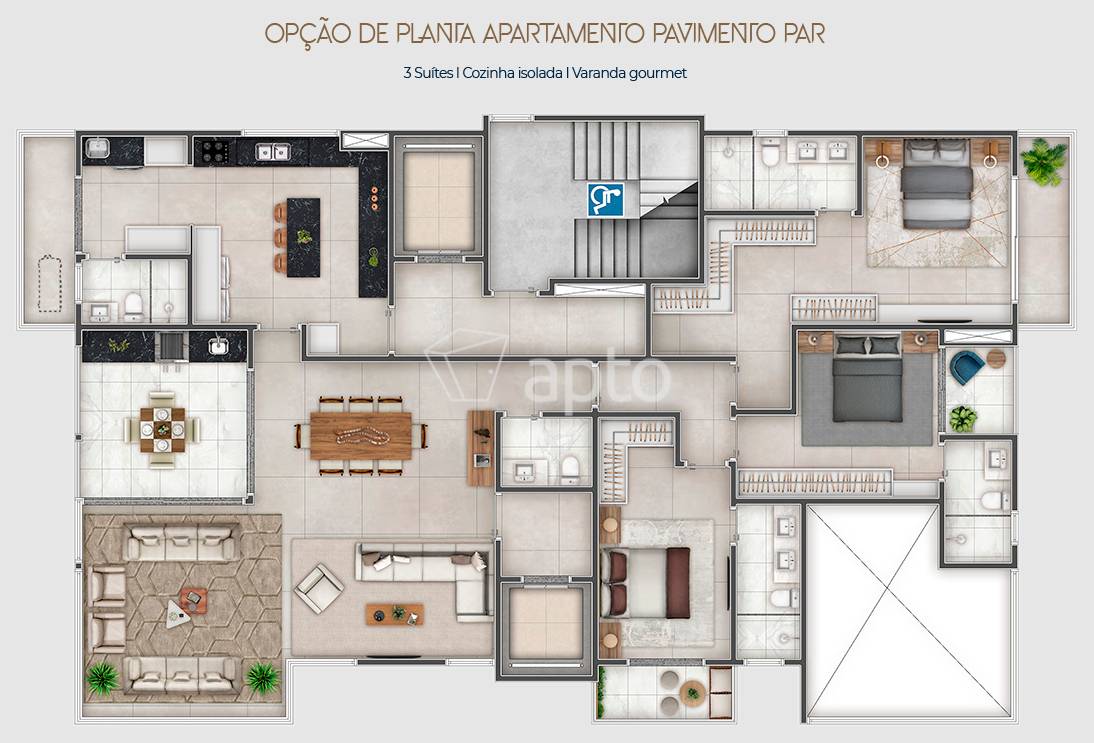Planta do Ikono Jardim