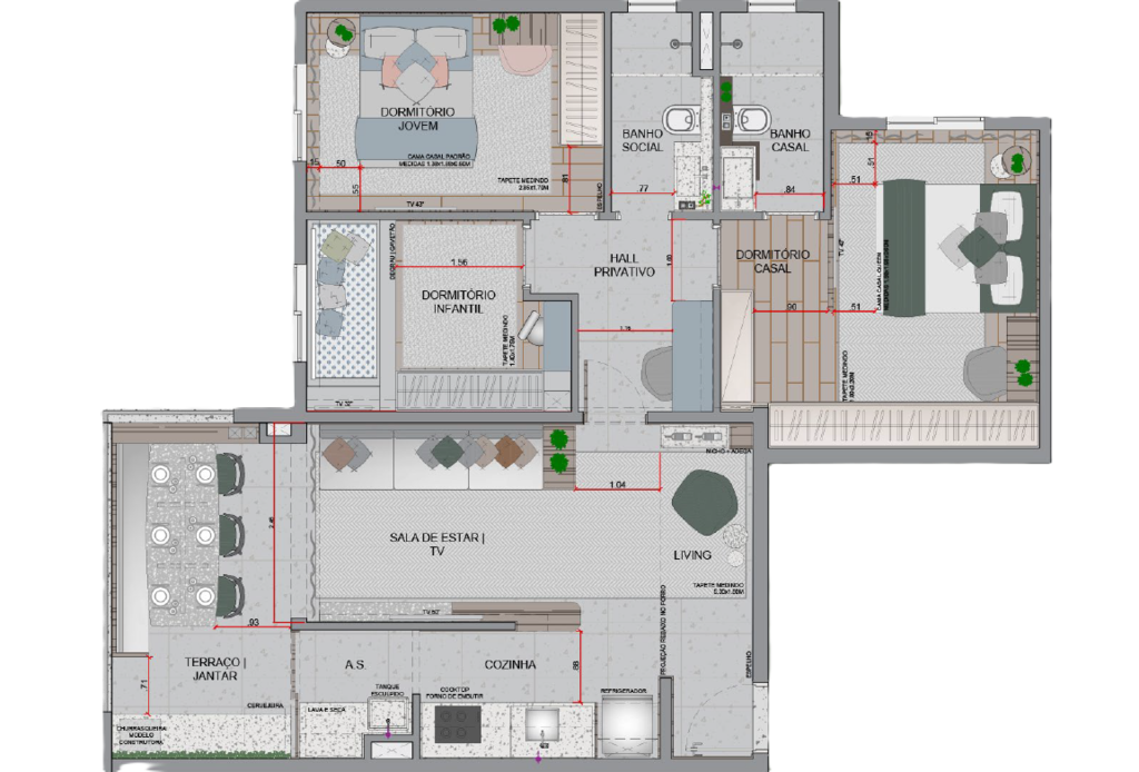 Infinite São Caetano: 3 dorm 81m²