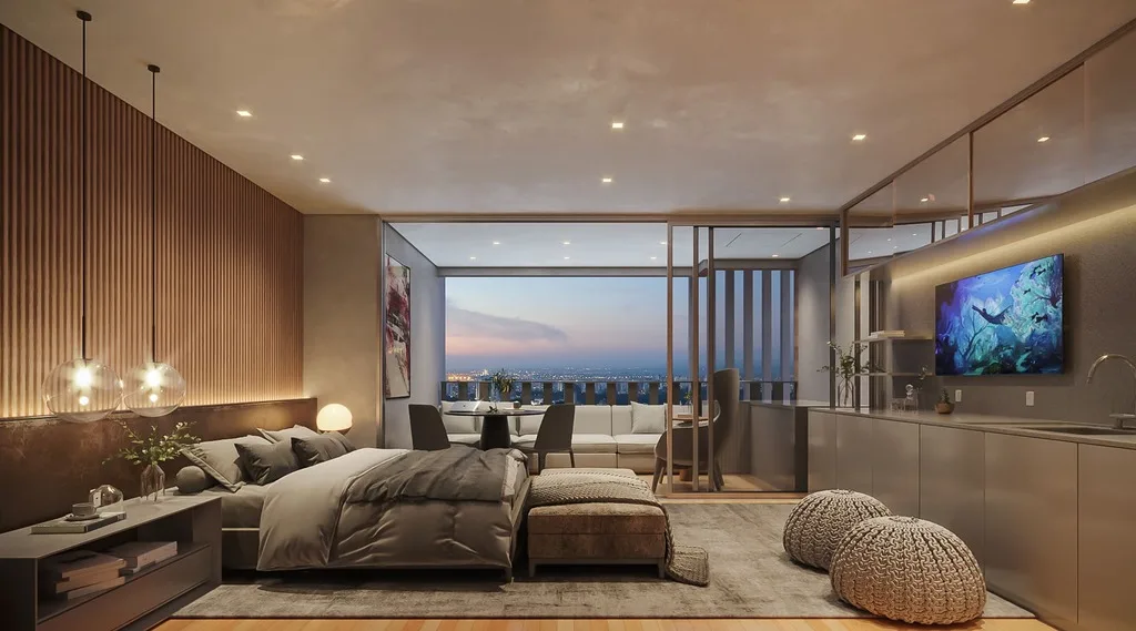 JK Square Residence: Dormitório