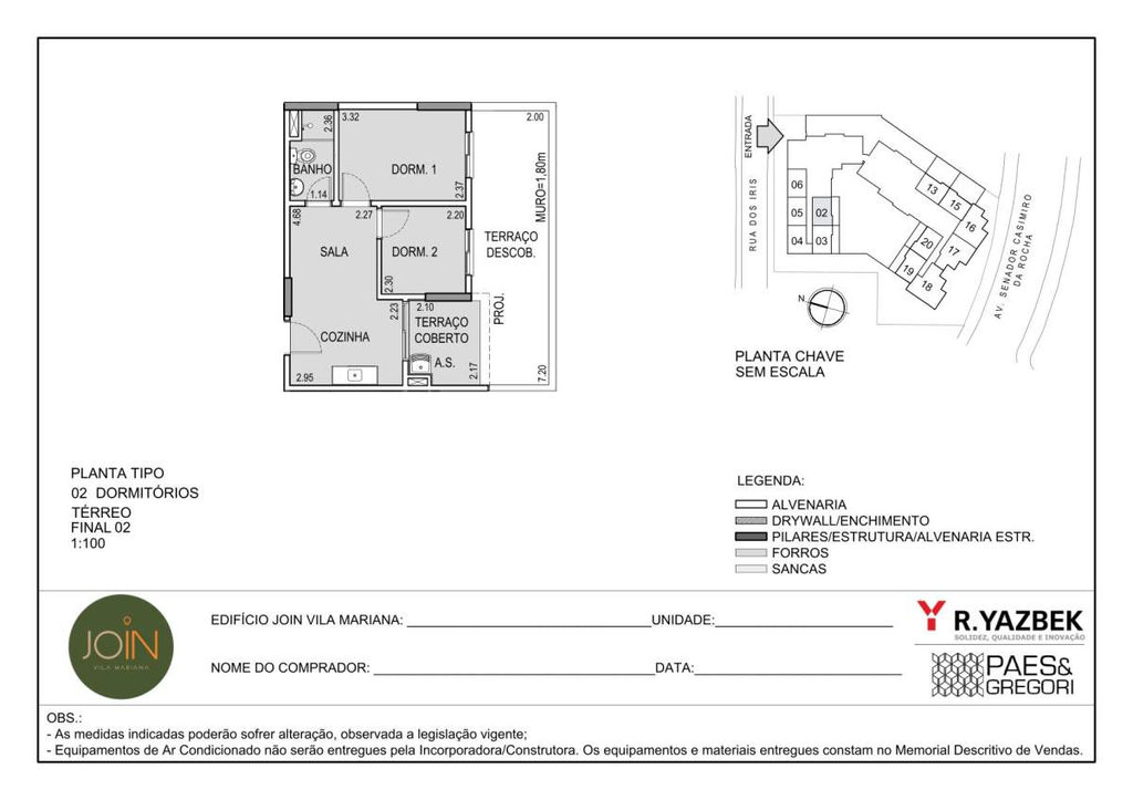 Planta do Join Vila Mariana