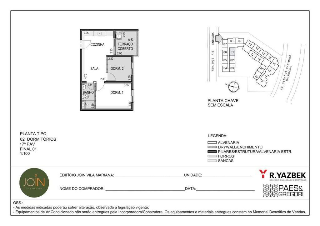 Planta do Join Vila Mariana