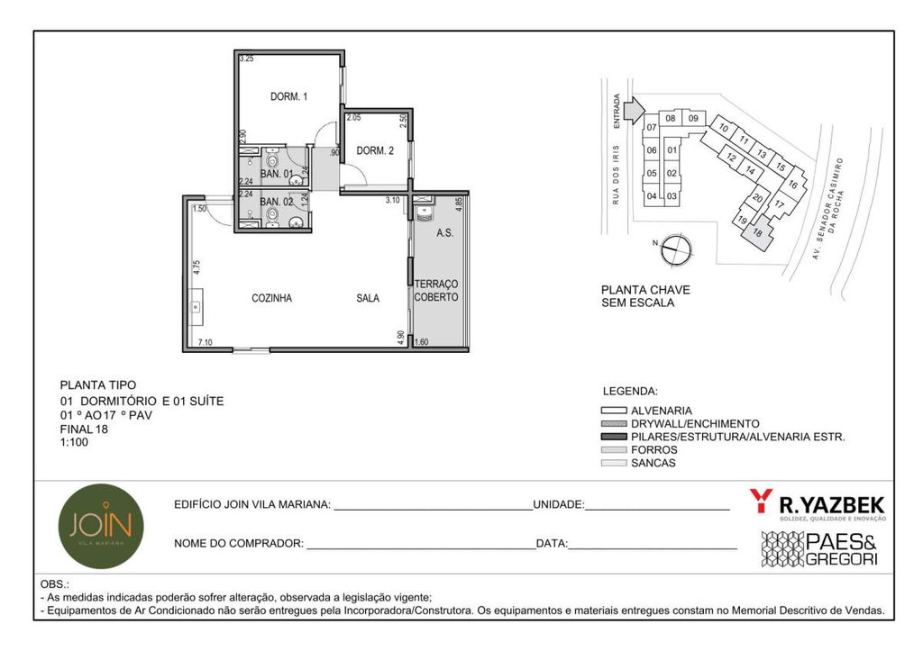 Planta do Join Vila Mariana