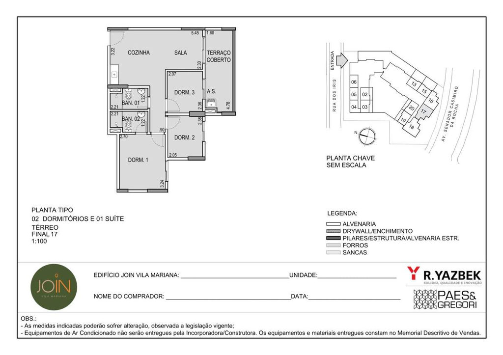 Planta do Join Vila Mariana
