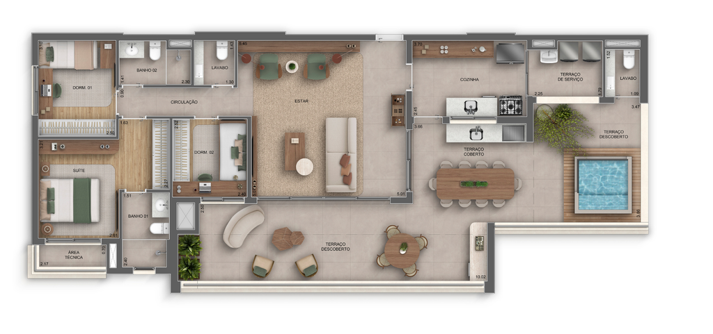 Landmark Santa Cruz by Diálogo: 3 dorm 152m² cobertura horizontal