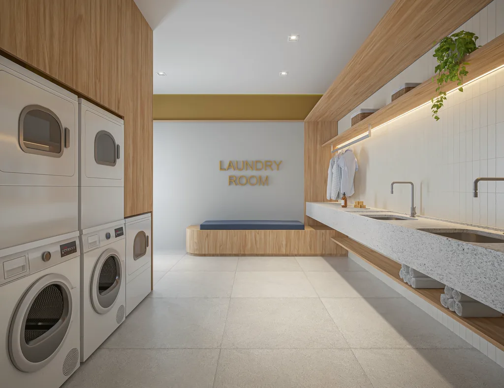 Landmark Santa Cruz by Diálogo Smart Spaces: Lavanderia