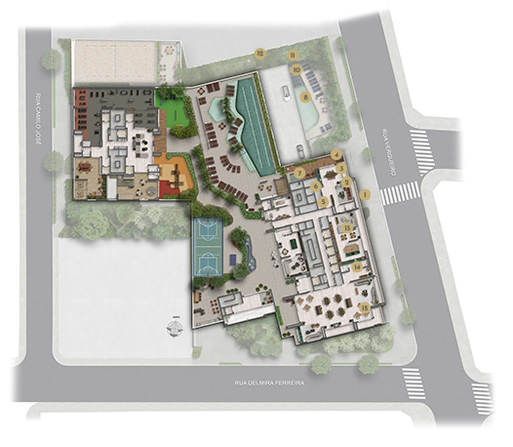 Planta do Landmark Santa Cruz by Diálogo Smart Spaces
