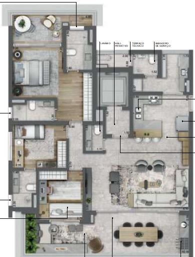 Latitude Campo Belo: 2 dorm 154m² opção