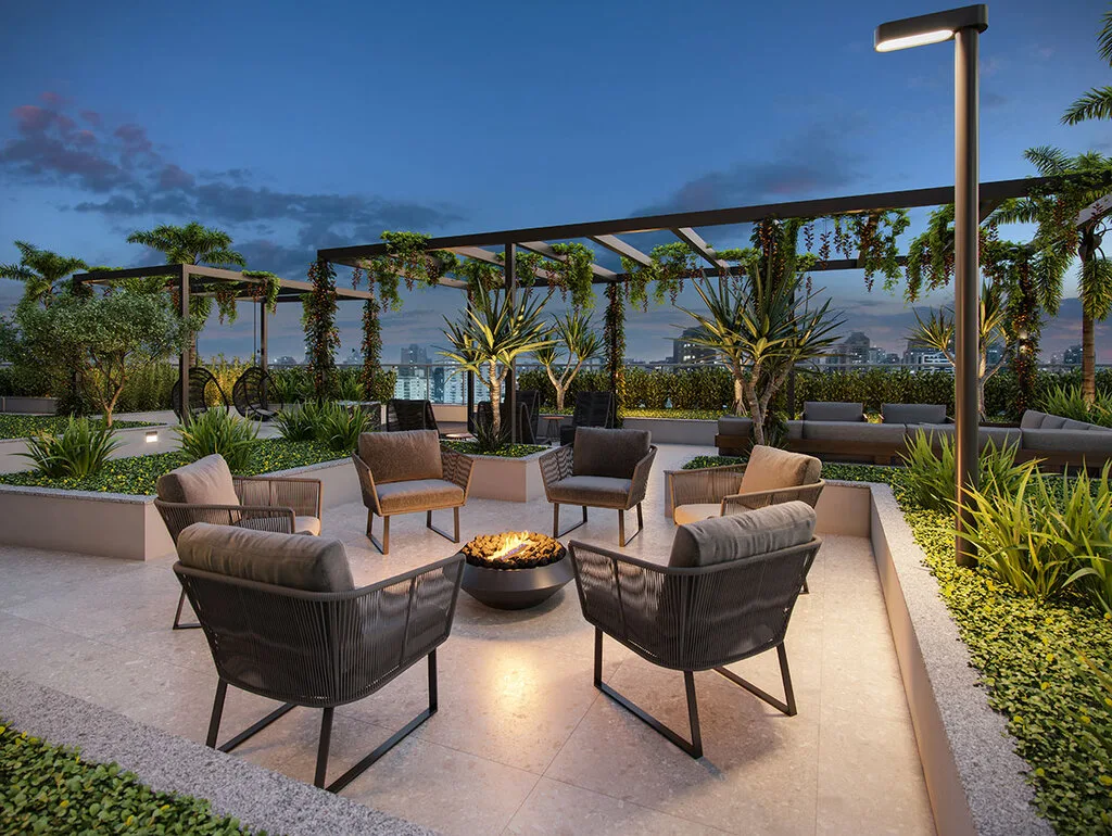 Level Brooklin: Fire place