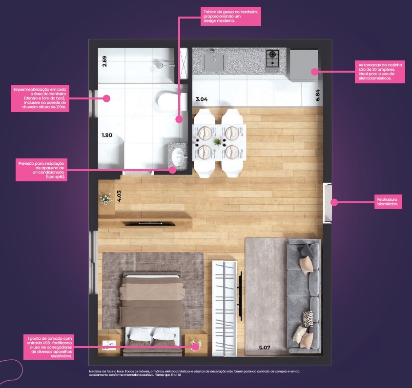 Life Mbigucci: 1 dorm 39m² studio