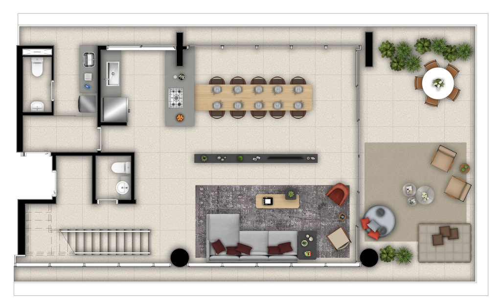 Lina Jardins: Cob. Triplex 361m² Térreo