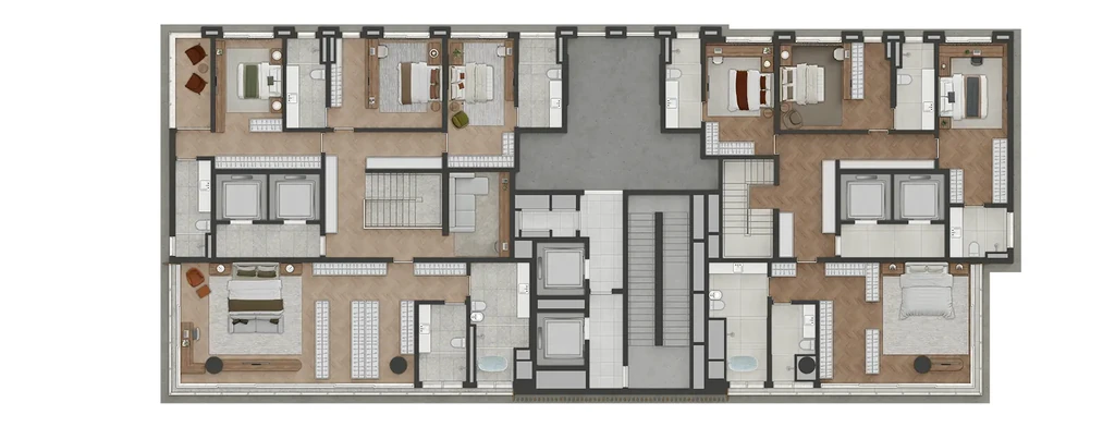 Lindenberg Moema: Pavimento cobertura duplex superior