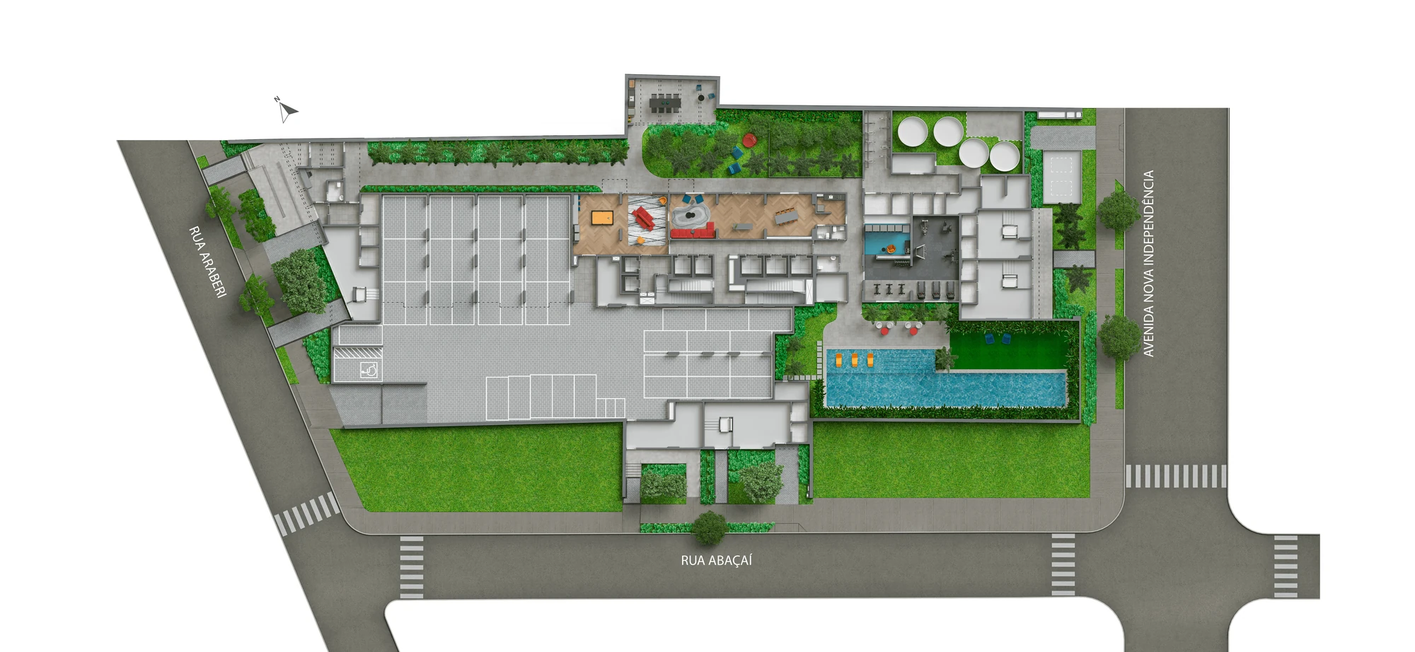Planta do Living Full Berrini