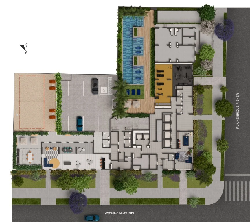 Planta do Living Full Estaiada