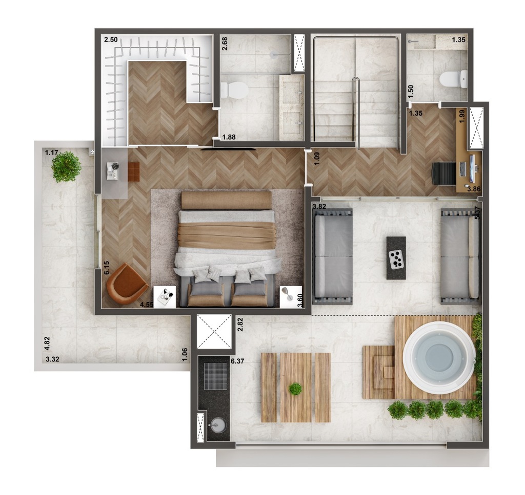 Living Only Ipiranga: 3 dorm 163m² cobertura duplex superior