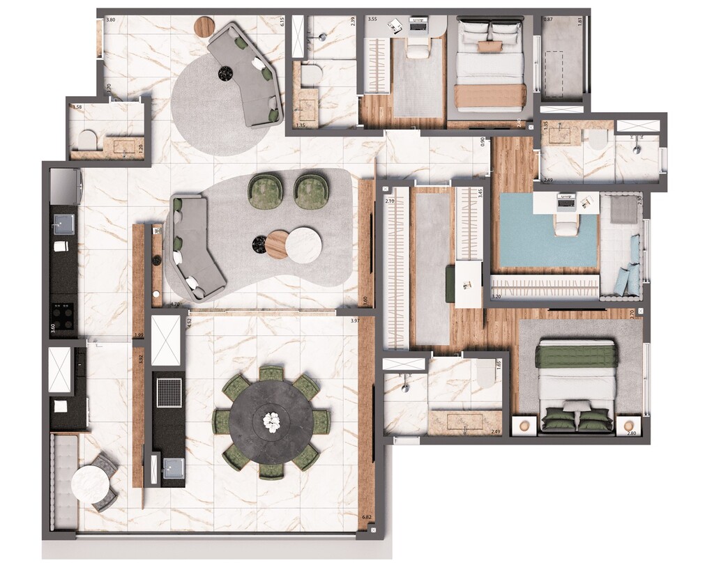 Living United Ipiranga: 3 dorm 123m²