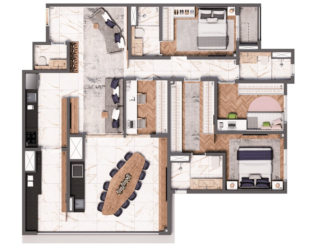 Living United Ipiranga: 4 dorm 123m² opção