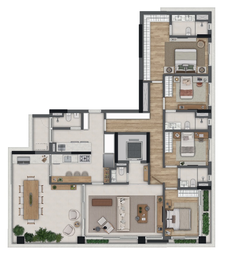 Lizz 177: 4 dorm 185m²
