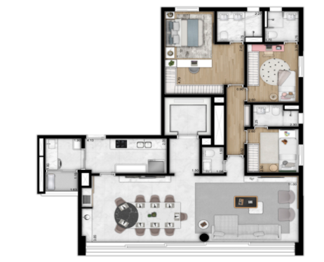 Lux House Brooklin: 3 dorm 130m²
