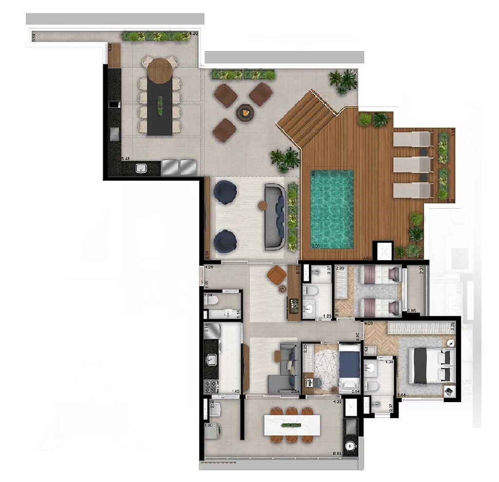Mac Campo Belo: 3 dorm 205m² cobertura horizontal