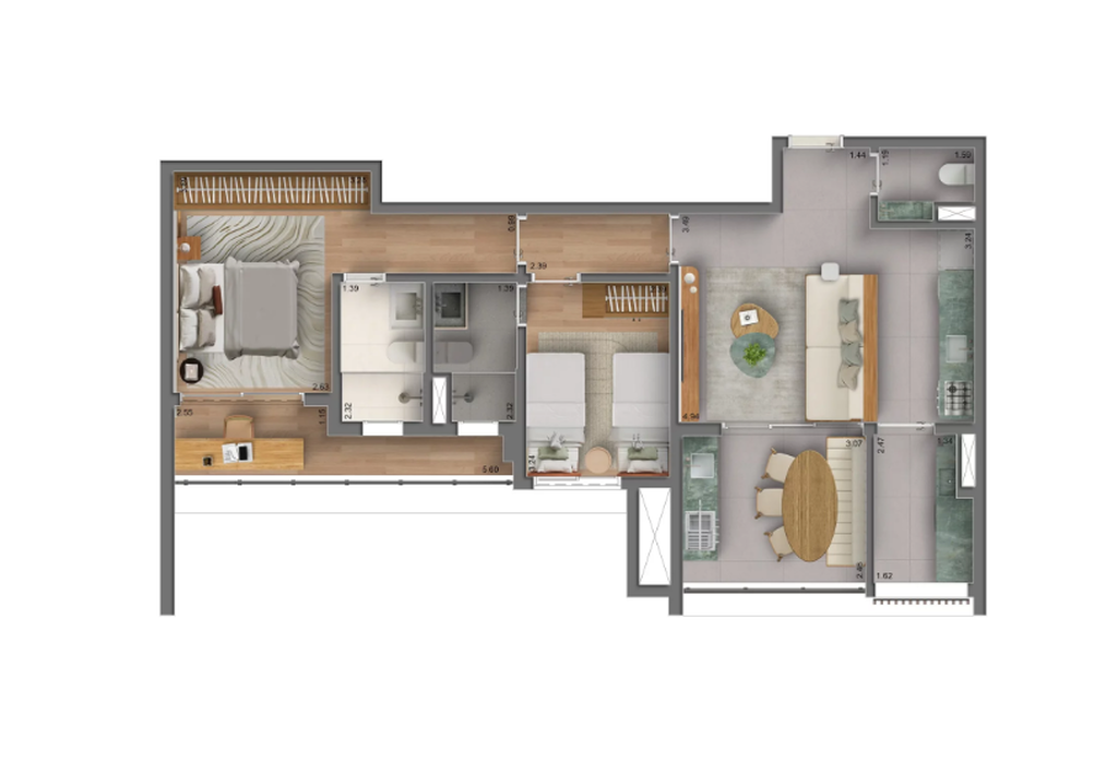 Mac Vila Clementino: 2 dorm 81m²
