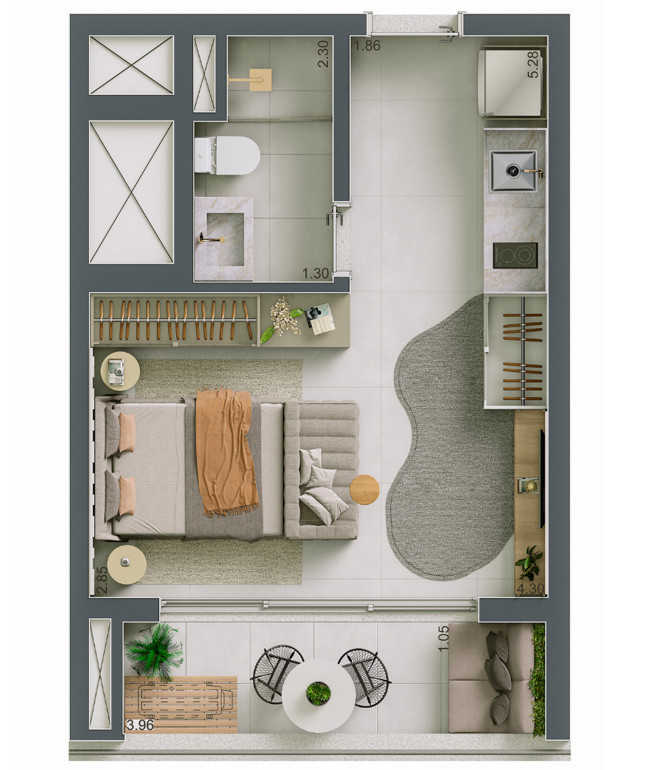 Maison Diogo Premium Studios: 1 dorm 29m² studio