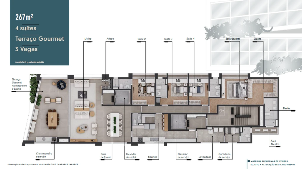 Maison Gabrielle: 4 dorm 267m²