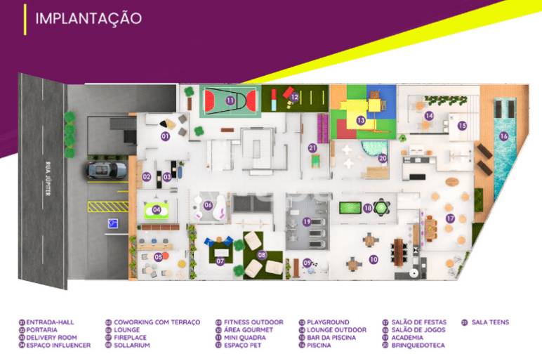 Planta do Malaga Residencial Park