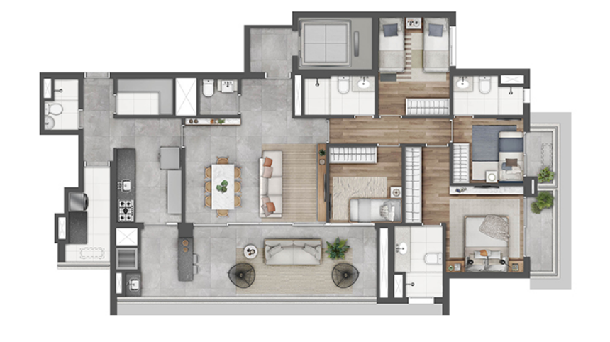 Marquise Vila Mariana: 4 dorm 146m²