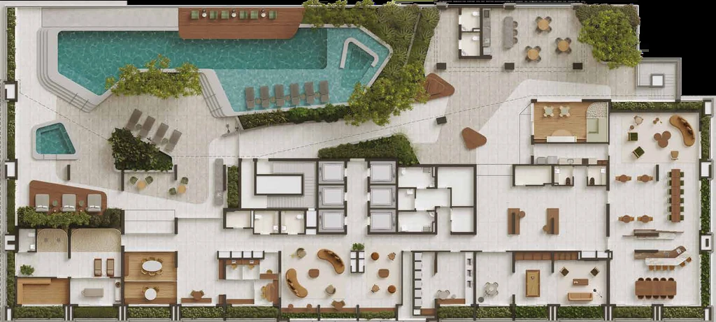 Planta do Metropolitan by Lindenberg