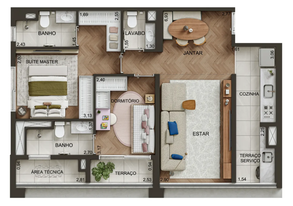 Metropolitan by Lindenberg: 2 dorm 74m²