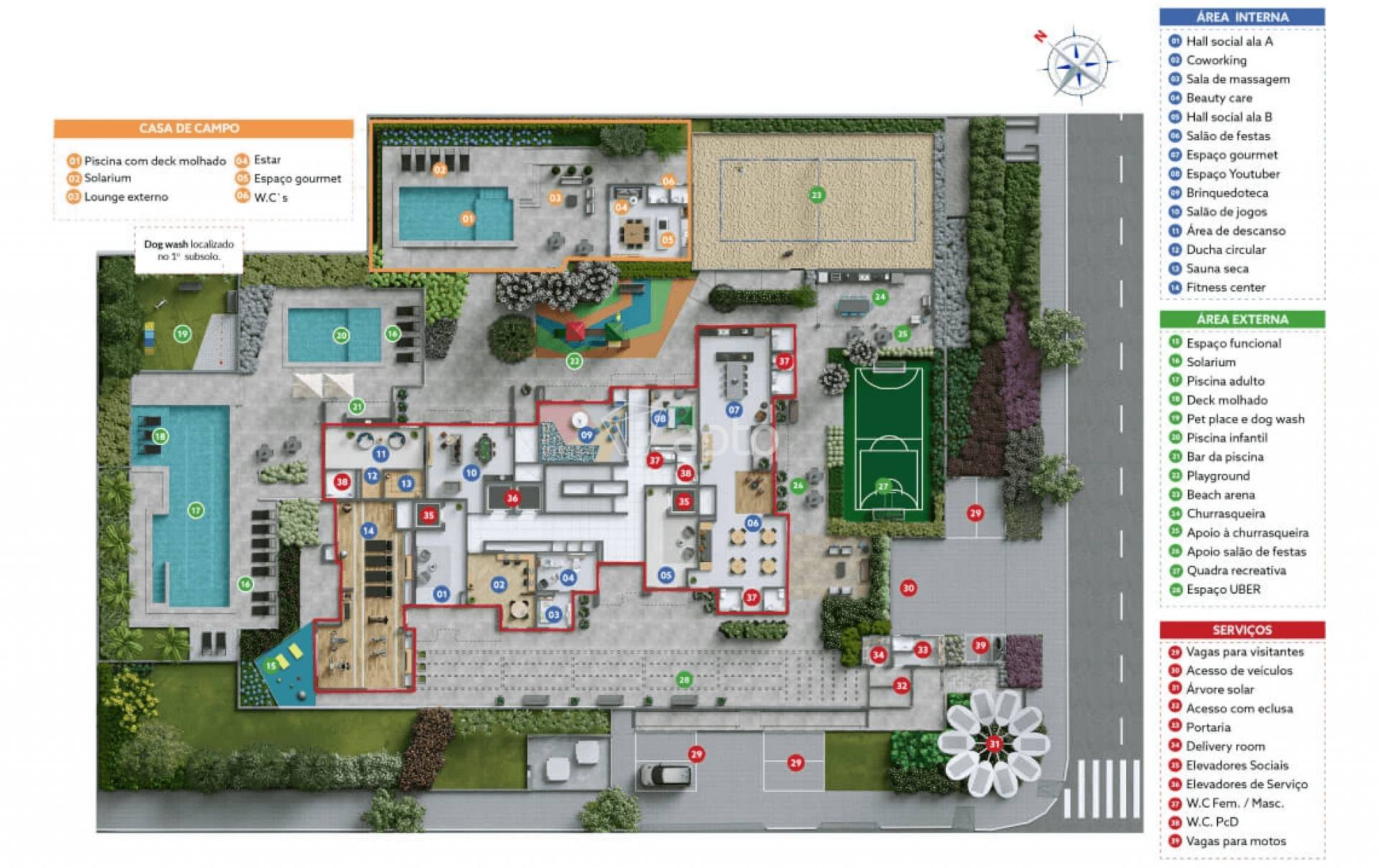 Planta do Mirai Campestre