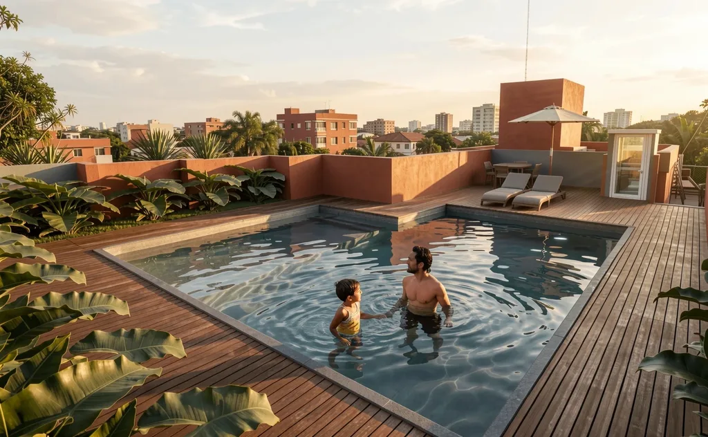 Mirante Paraúna: Piscina