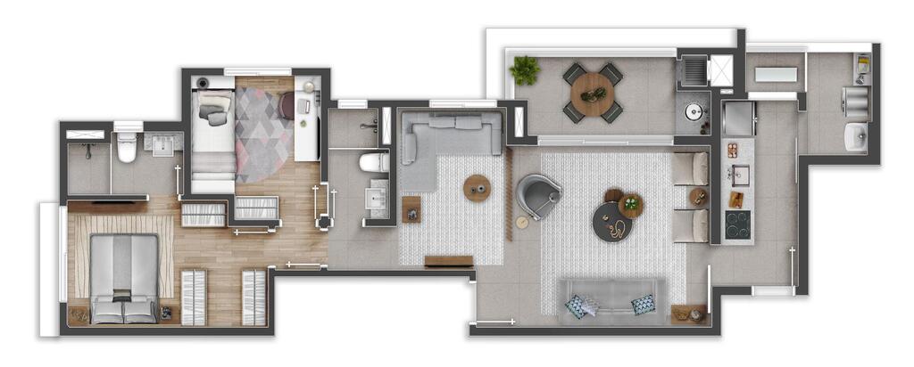 Mirart Vila Mariana: 2 dorm 81m² opção