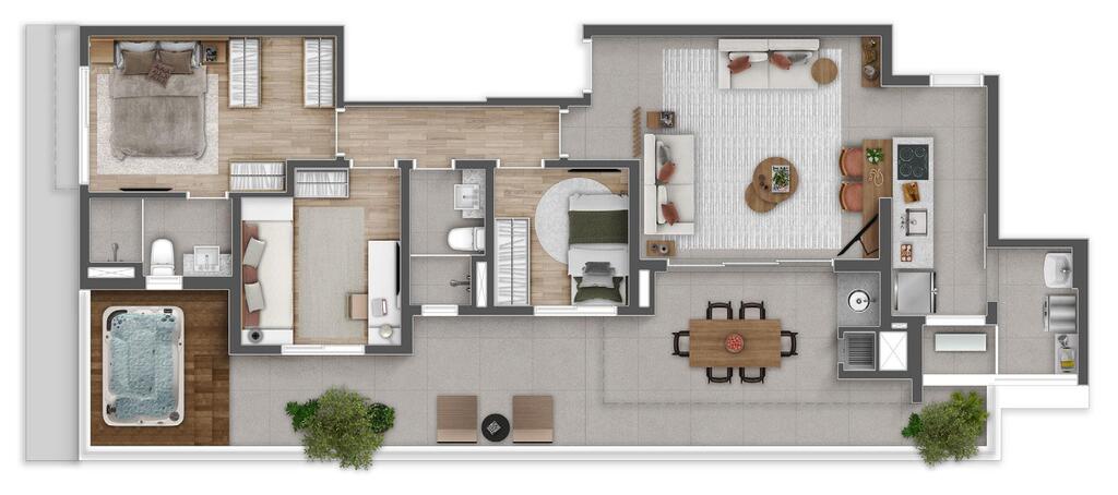 Mirart Vila Mariana: 3 dorm 112m² garden