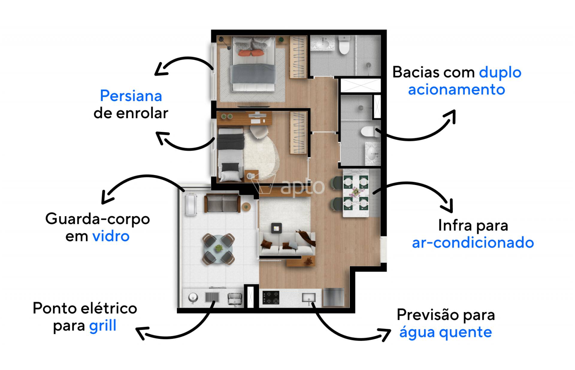 Planta do Modern Campo Belo