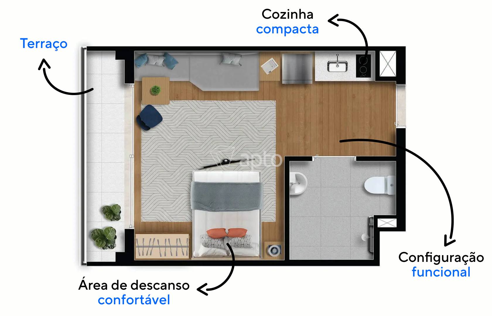 Planta do Modern Campo Belo