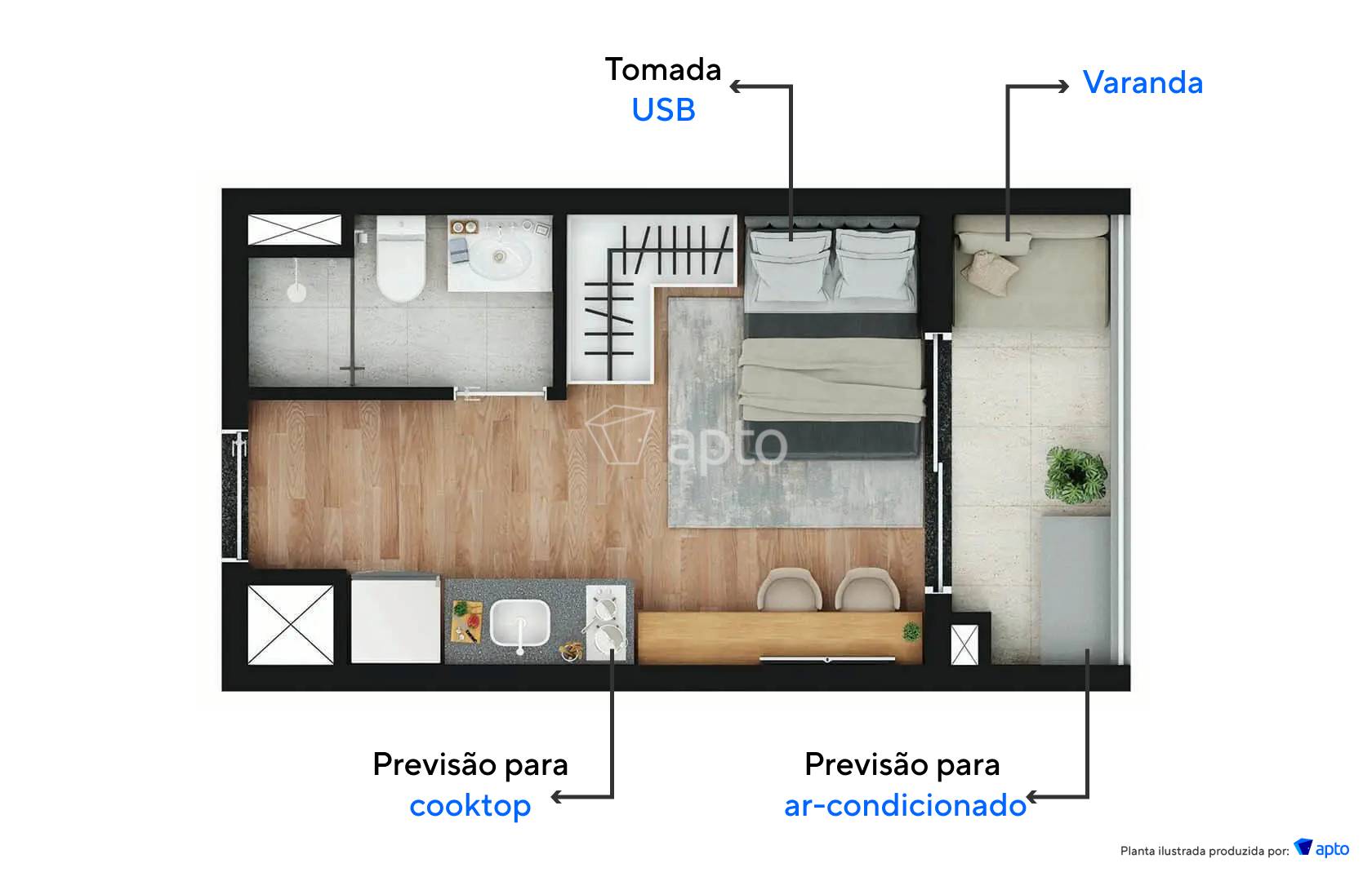 Planta do Modern Vila Clementino
