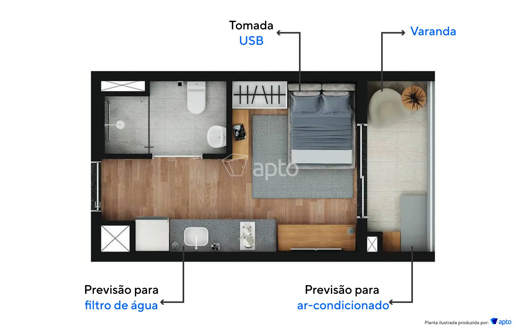 Planta do Modern Vila Clementino