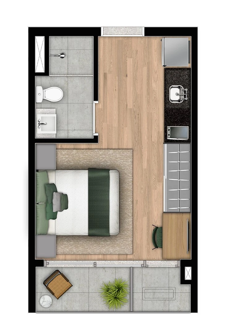 Planta do Moma Studios +