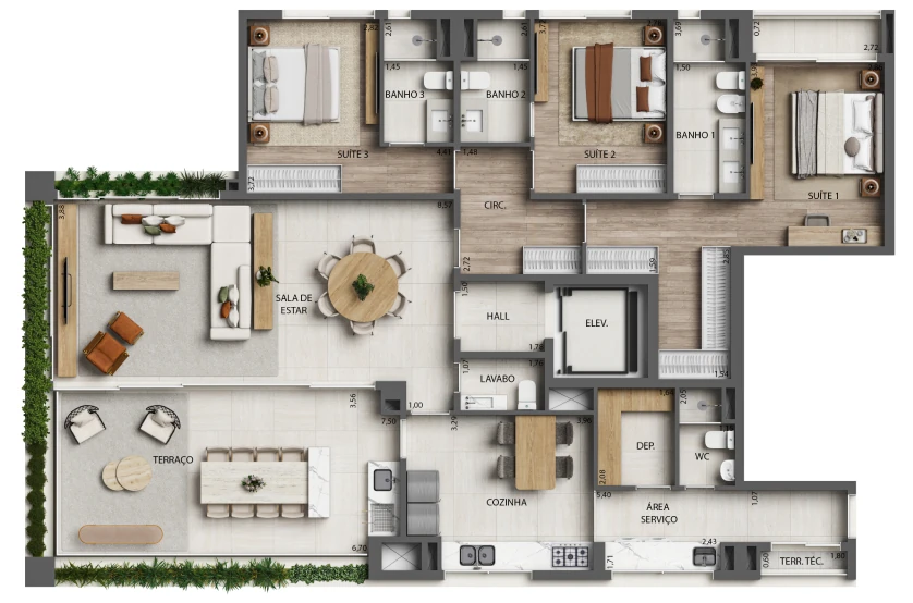 Monã The Grand Lodge: 3 dorm 191m²