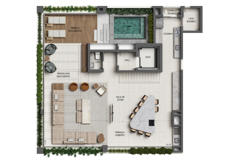 Monã The Grand Lodge: 3 dorm 344m² cobertura duplex superior