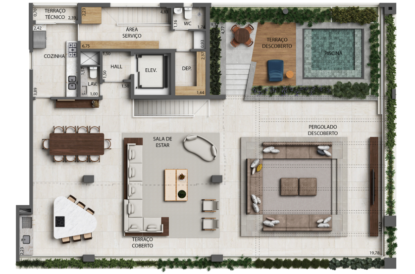 Monã The Grand Lodge: 4 dorm 562m² cobertura duplex superior